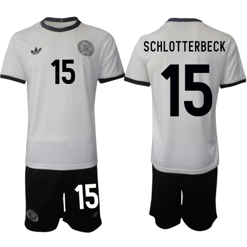 Men 2025-2026 Season Germany home white #15 Soccer Jersey